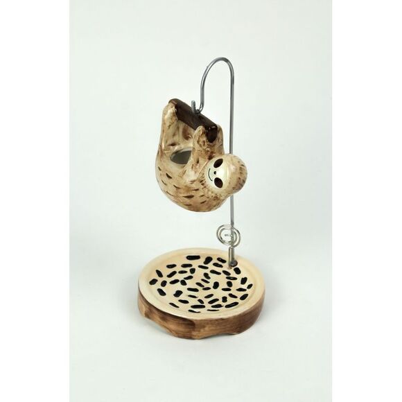 Ceramic Hanging Sloth Succulent Planter Photo Holder Pot Stand - Picture 2 of 4